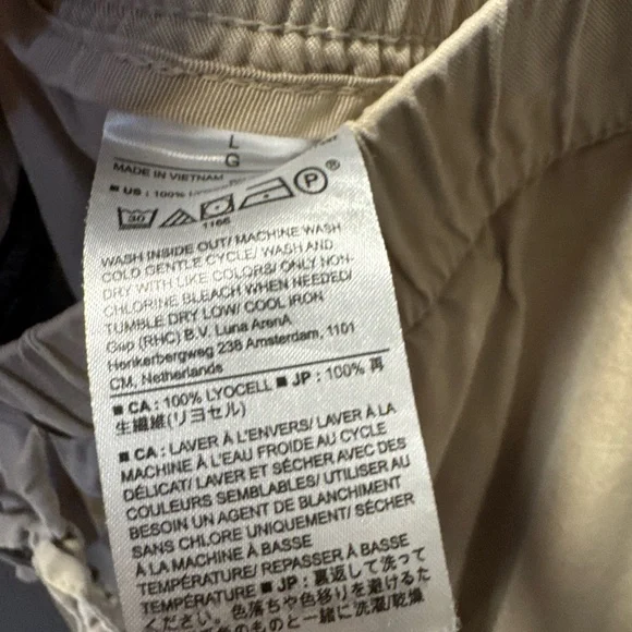 Banana Republic Factory TENCELT™ CARGO JOGGER Size L - Khaki - Great Condition - Picture 6 of 7